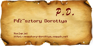 Pásztory Dorottya névjegykártya